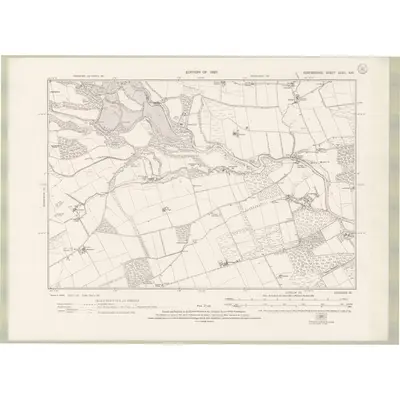 1922 Map of Forfarshire Sheet XXXII.NW, 1927 Print
