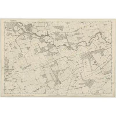 1859 Map of Forfarshire, Sheet XXXII, 1865 Print