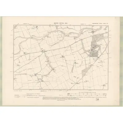 1901 Map of Forfarshire Sheet XXXIII.NE, 1903 Print