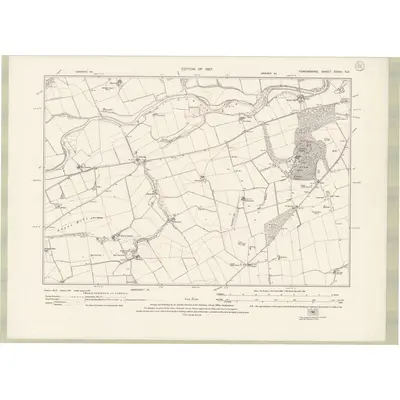 1922 Map of Forfarshire Sheet XXXIII.NE, 1927 Print