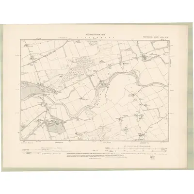 1901 Map of Forfarshire Sheet XXXIII.NW, 1903 Print