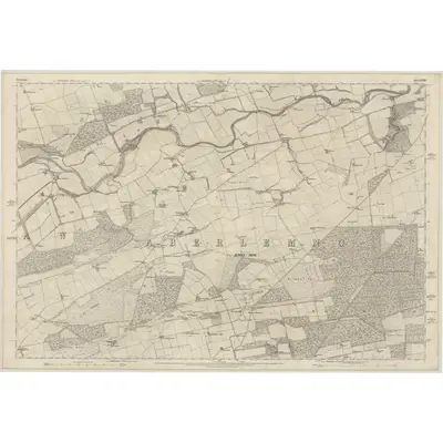 1861 Map of Forfarshire, Sheet XXXIII, 1865 Print