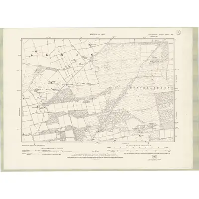 1922 Map of Forfarshire Sheet XXXIII.SE, 1927 Print