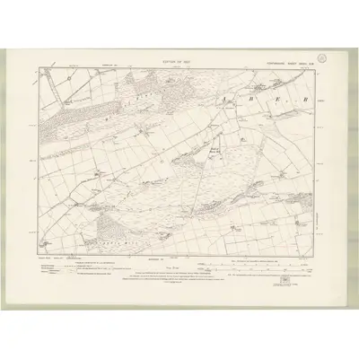 1922 Map of Forfarshire Sheet XXXIII.SW, 1927 Print