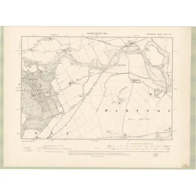 1901 Map of Forfarshire Sheet XXXIV.NE, 1903 Print