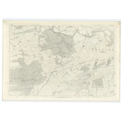 1861 Map of Forfarshire, Sheet XXXIV, 1865 Print