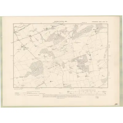 1901 Map of Forfarshire Sheet XXXIV.SE, 1903 Print