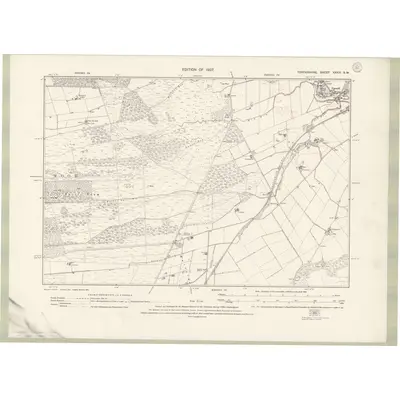 1922 Map of Forfarshire Sheet XXXIV.SW, 1927 Print