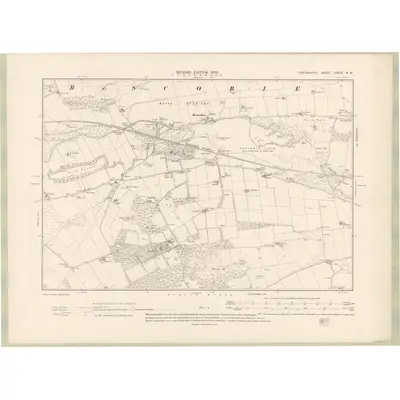 1901 Map of Forfarshire Sheet XXXIX.NW, 1903 Print