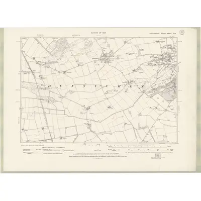 1922 Map of Forfarshire Sheet XXXIX.SW, 1927 Print
