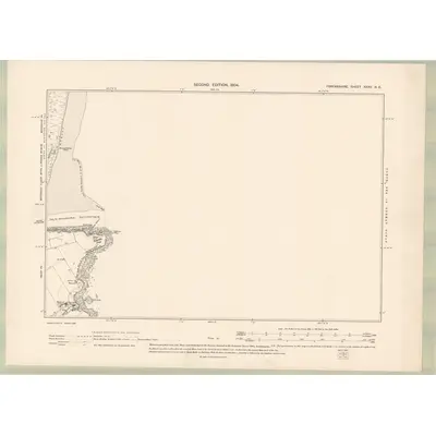 1902 Map of Forfarshire Sheet XXXV.NE, 1904 Print