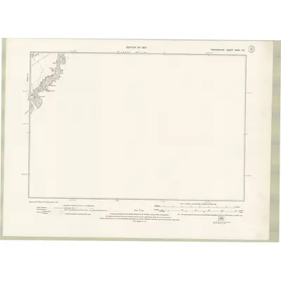 1922 Map of Forfarshire Sheet XXXV.SE, 1927 Print