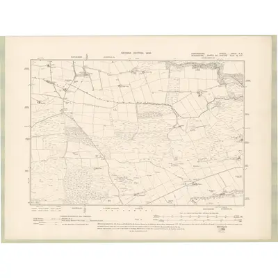 1900 Map of Forfarshire Sheet XXXVI.NE, 1902 Print