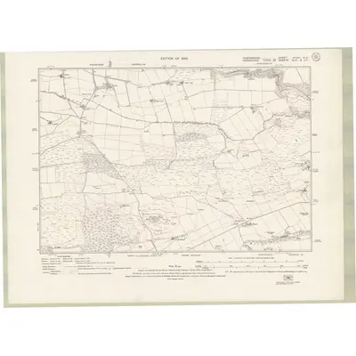 1922 Map of Forfarshire Sheet XXXVI.NE, 1926 Print