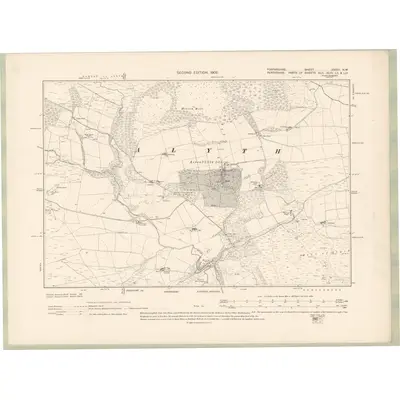 1900 Map of Forfarshire Sheet XXXVI.NW, 1902 Print