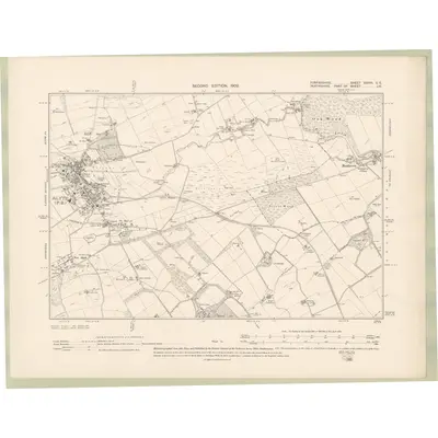 1900 Map of Forfarshire Sheet XXXVI.SE, 1902 Print
