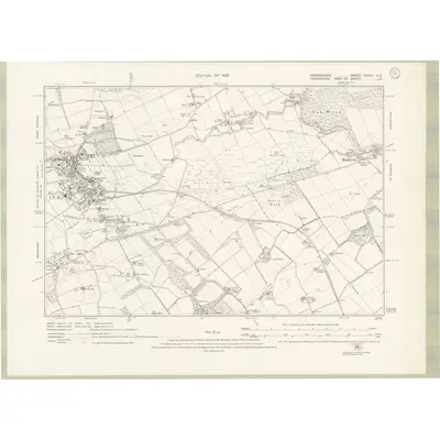 1921 Map of Forfarshire Sheet XXXVI.SE, 1927 Print