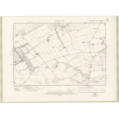 1922 Map of Forfarshire Sheet XXXVII.NE, 1926 Print