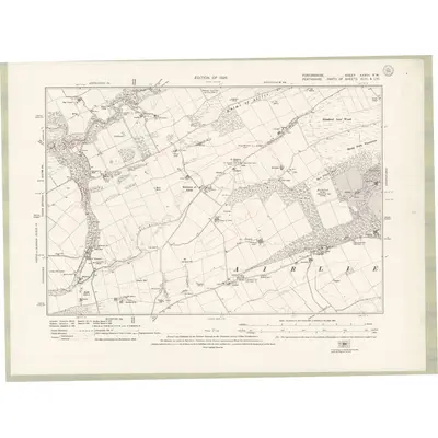 1922 Map of Forfarshire Sheet XXXVII.NW, 1926 Print