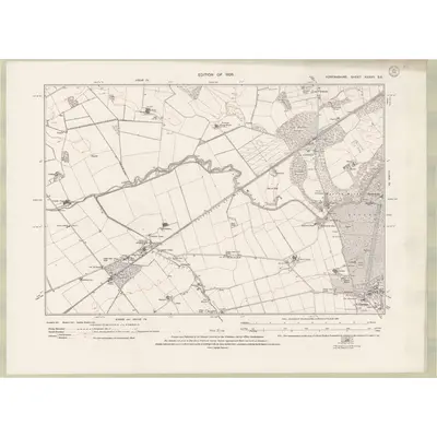 1921 Map of Forfarshire Sheet XXXVII.SE, 1926 Print