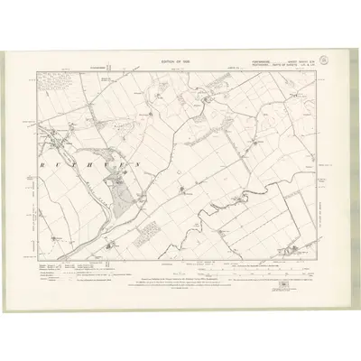 1921 Map of Forfarshire Sheet XXXVII.SW, 1926 Print