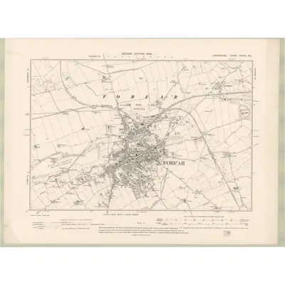 1901 Map of Forfarshire Sheet XXXVIII.NE, 1903 Print