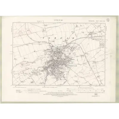 1921 Map of Forfarshire Sheet XXXVIII.NE, 1927 Print