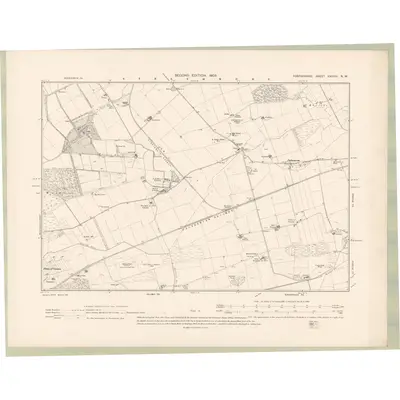 1900 Map of Forfarshire Sheet XXXVIII.NW, 1903 Print