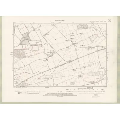 1921 Map of Forfarshire Sheet XXXVIII.NW, 1927 Print