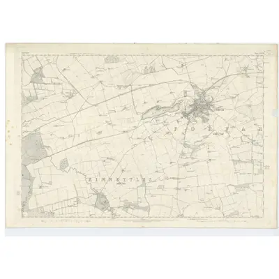 1861 Map of Forfarshire, Sheet XXXVIII, 1865 Print