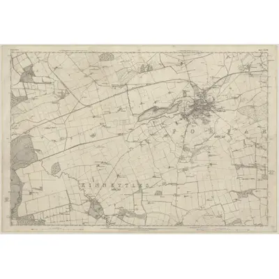 1861 Map of Forfarshire, Sheet XXXVIII, 1865 Print