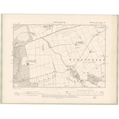 1901 Map of Forfarshire Sheet XXXVIII.SW, 1903 Print