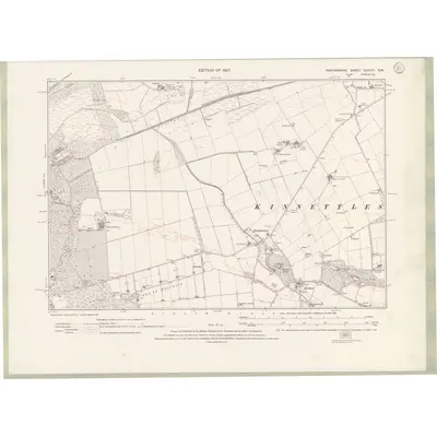 1922 Map of Forfarshire Sheet XXXVIII.SW, 1927 Print