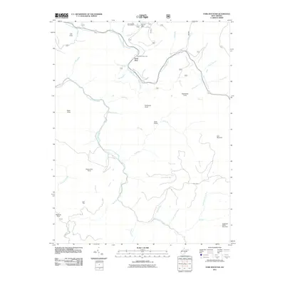 2011 Map of Fork Mountain, 2011 Print