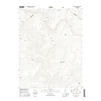 2014 Map of Fork Mountain, 2014 Print