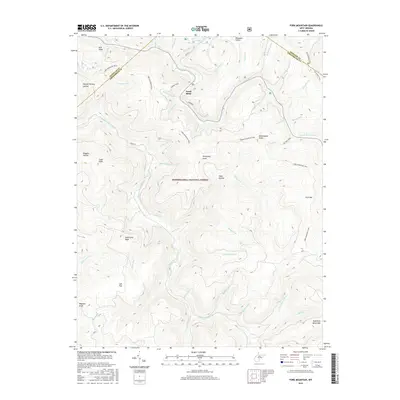 2016 Map of Fork Mountain, 2016 Print