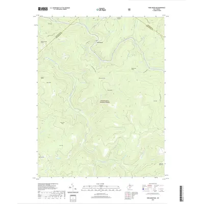 2019 Map of Fork Mountain, 2019 Print