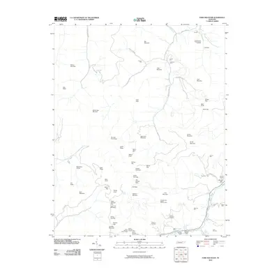 2010 Map of Fork Mountain, 2010 Print