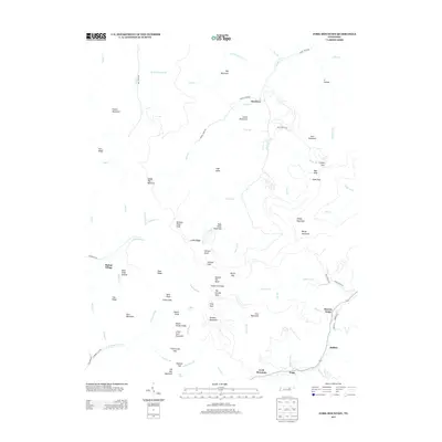2013 Map of Fork Mountain, 2013 Print