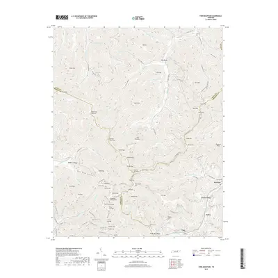 2019 Map of Fork Mountain, 2019 Print