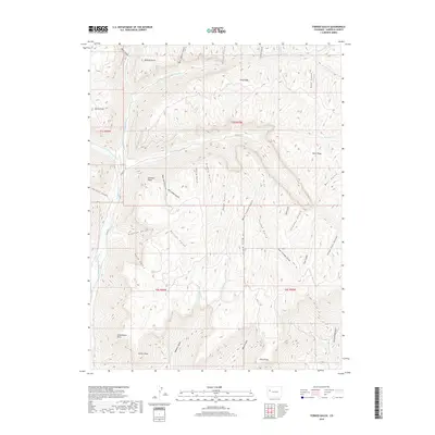 2019 Map of Forked Gulch, 2019 Print