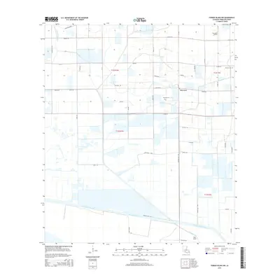 2015 Map of Forked Island NW, 2015 Print