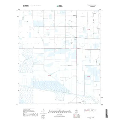 2020 Map of Forked Island NW, 2020 Print