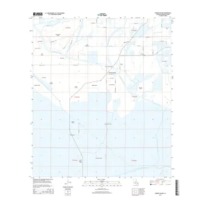 2015 Map of Forked Island, 2015 Print