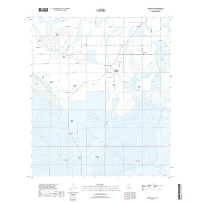 2018 Map of Forked Island, 2018 Print