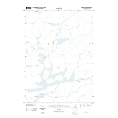 2013 Map of Forked Lake, 2013 Print