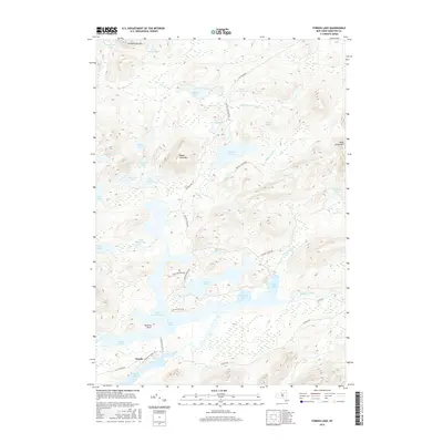 2016 Map of Forked Lake, 2016 Print