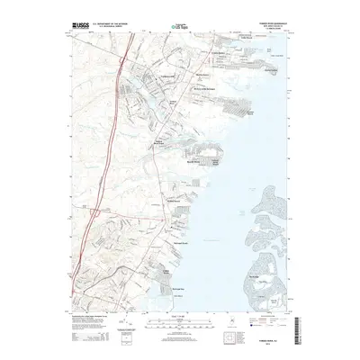 2014 Map of Forked River, 2014 Print