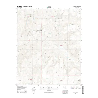 2014 Map of Forks Butte, 2014 Print