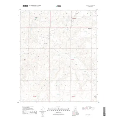 2018 Map of Forks Butte, 2018 Print
